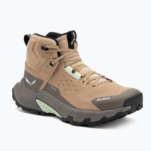 Dámské trekové boty Salewa Pedroc 2 Leather Mid PTX quicksand/bungee cord