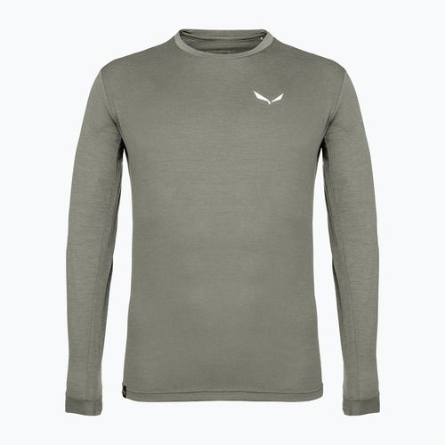 Pánské tričko Longsleeve Salewa Puez Melange Dry faded green melange
