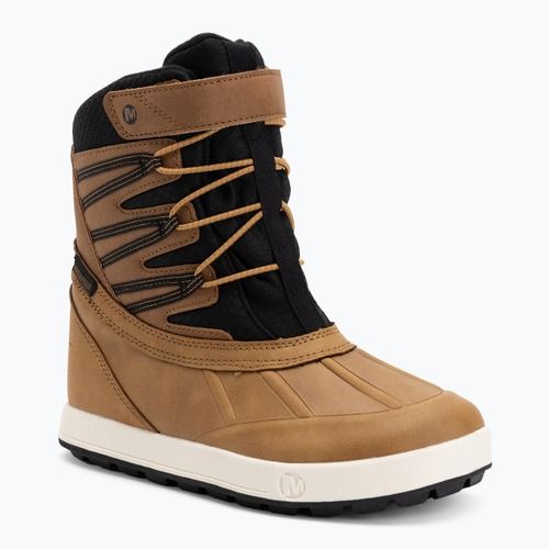 Dětské sněhule Merrell Snow Bank 5.0 WP wheat/black