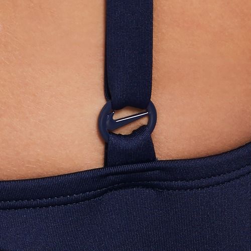 Dámské jednodílné plavky Nike Essential V-Neck midnight navy