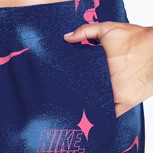 Pánské plavecké šortky Nike Multi Print 7" Volley midnight navy