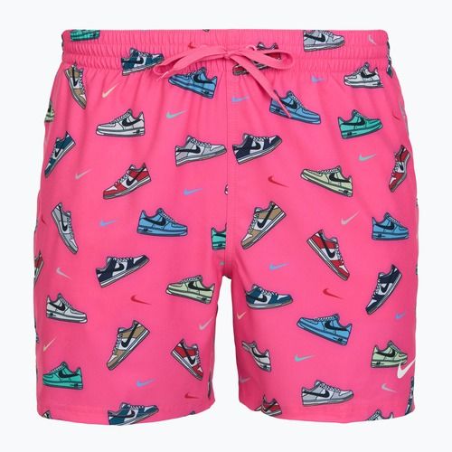 Pánské plavecké šortky Nike Multi Print 5" Volley pinksicle