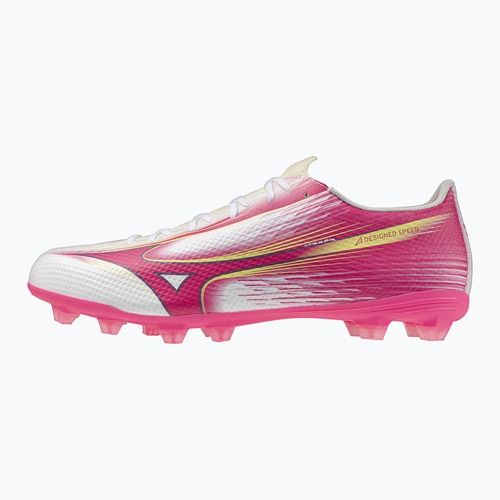Kopačky Mizuno Alfa III Select FG white/fuchsia purple