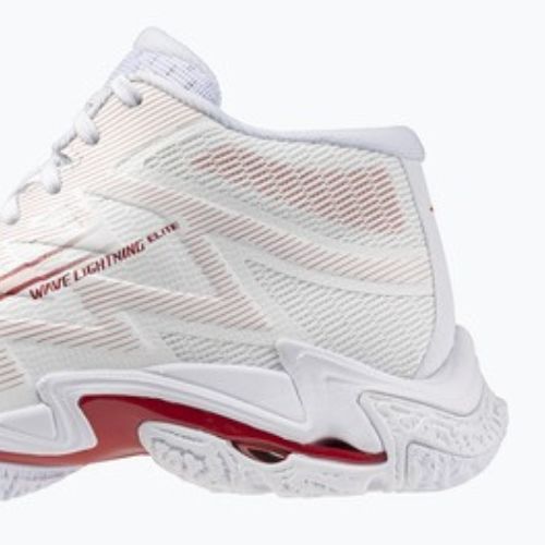 Dámské volejbalové boty Mizuno Wave Lightning Elite Mid white/rose elegance/lava falls