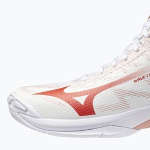 Dámské boty na volejbal Mizuno Wave Lightning Pro Mid white/rose elegance/lava falls