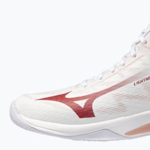 Dámské volejbalové boty Mizuno Lightning Select Mid white/rose elegance/lava falls