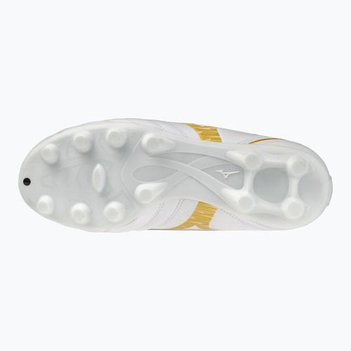 Dětské kopačky Mizuno Monarcida Neo III Select FG white/mp gold