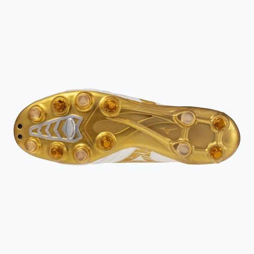 Kopačky Mizuno Morelia Neo IV Beta Elite Mix white/mp gold/cool gray 3c
