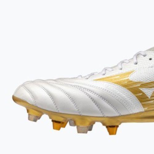Kopačky Mizuno Morelia Neo IV Beta Elite Mix white/mp gold/cool gray 3c