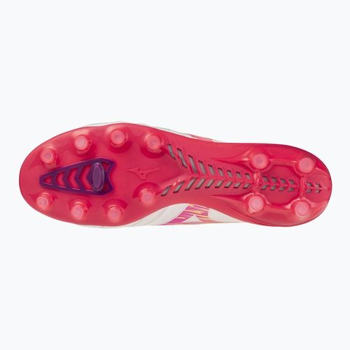 Kopačky Mizuno Morelia Neo IV Beta Elite FG white/pink tetra/fuchsia purple