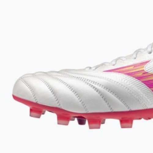 Kopačky Mizuno Morelia Neo IV Beta Elite FG white/pink tetra/fuchsia purple