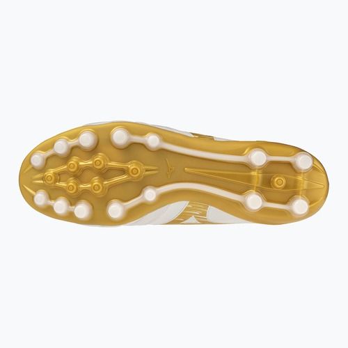 Kopačky Mizuno Morelia Neo IV Beta Elite AG white/mp gold/cool gray 3c