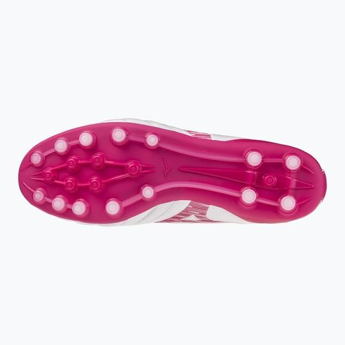 Kopačky Mizuno Morelia Neo IV Pro AG white/fuchsia purple/fuchsia purple