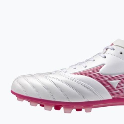 Kopačky Mizuno Morelia Neo IV Pro AG white/fuchsia purple/fuchsia purple