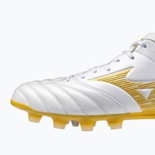 Kopačky Mizuno Morelia Neo IV Pro FG white/mp gold/cool gray 3c