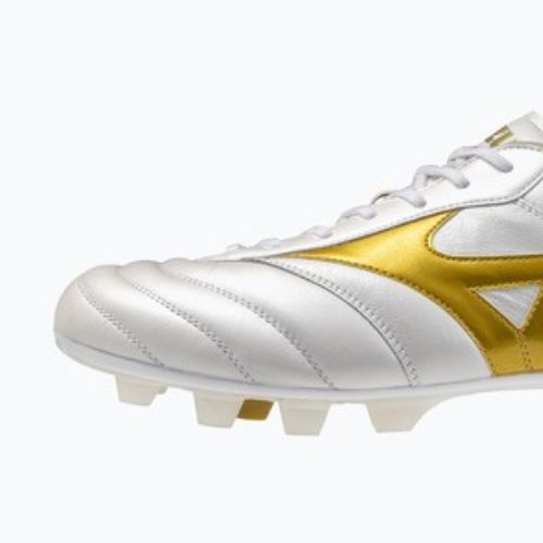 Kopačky Mizuno Morelia II Elite FG white/football gold/galaxy silver