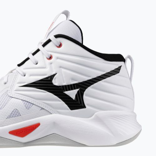 Volejbalové boty Mizuno Wave Momentum Pro Mid white/black/fiery red