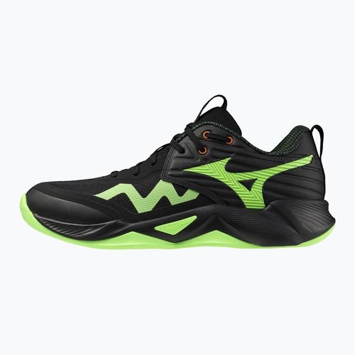 Volejbalové boty Mizuno Wave Momentum Pro black/glowing apple/mandarin orange