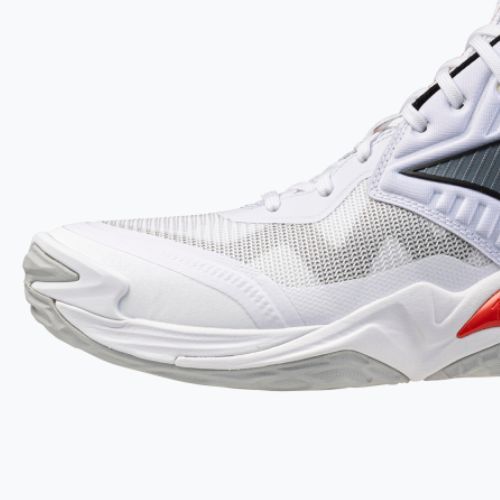 Volejbalové boty Mizuno Wave Momentum Elite Mid white/black/fiery red