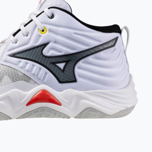 Volejbalové boty Mizuno Wave Momentum Elite Mid white/black/fiery red