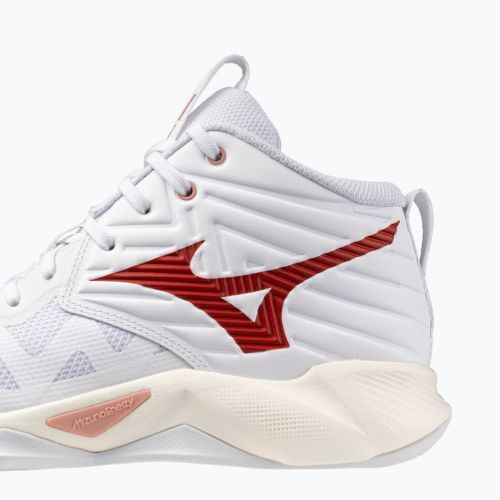 Dámské volejbalové boty Mizuno Wave Momentum Pro Mid white/rose elegance/lava falls