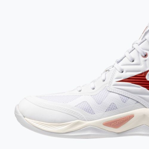 Dámské volejbalové boty Mizuno Wave Momentum Pro Mid white/rose elegance/lava falls