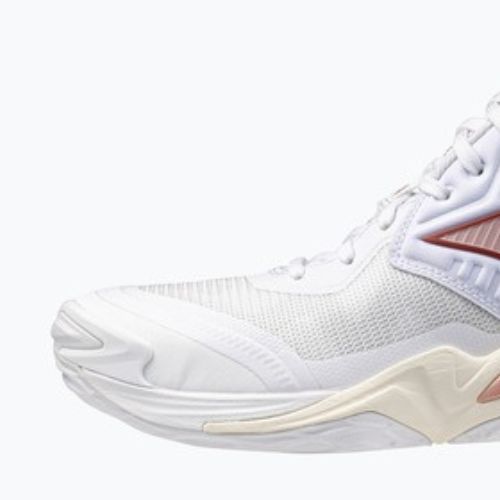 Dámské volejbalové boty  Mizuno Wave Momentum Elite Mid white/rose elegance/lava falls