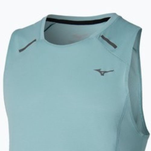Pánské běžecké tílko Mizuno Active DryAeroFlow Tank Top aquifer