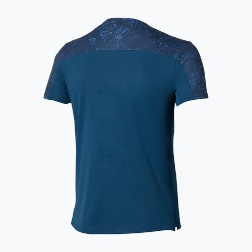 Pánské běžecké tričko Mizuno Active DryAeroFlow Graphic estate blue