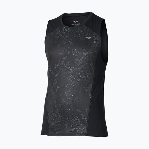 Pánské běžecké tílko Mizuno Active DryAeroFlow Graphic Tank Top black/gray