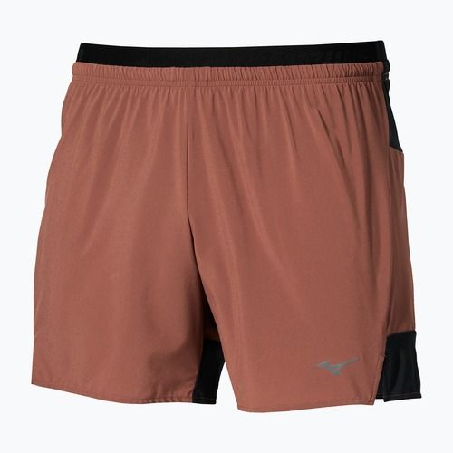 Pánské běžecké šortky Mizuno Active Alpha 2in1 5.5 copper brown