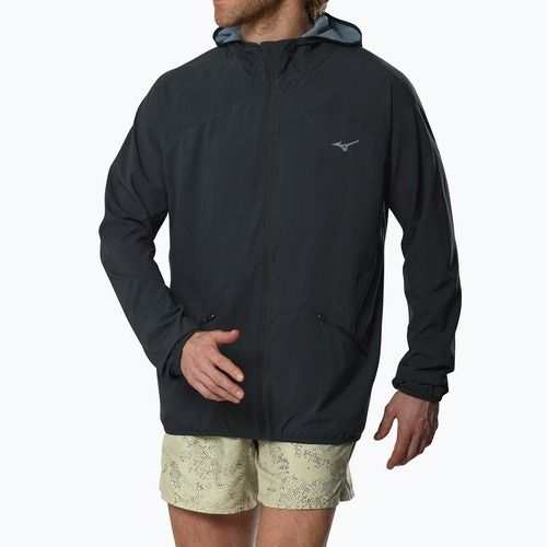 Pánská běžecká bunda Mizuno Active Alpha Hooded black
