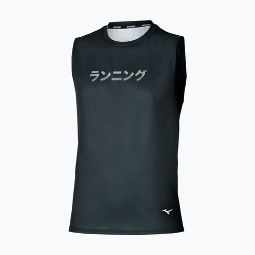 Pánské běžecké tričko Mizuno Core Graphic Sleeveless black/gray