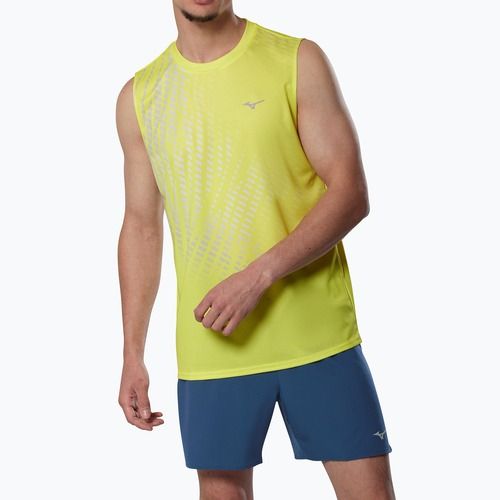 Pánské běžecké tričko Mizuno Core Graphic Sleeveless lightning yellow