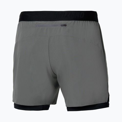 Pánské běžecké šortky Mizuno Core 5.5 Inches 2in1 lava smoke