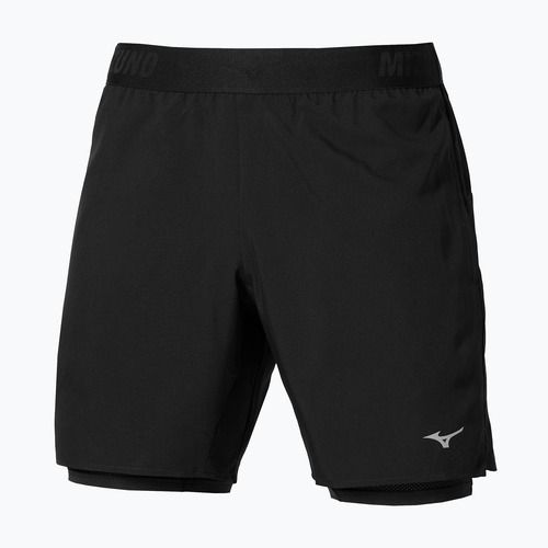 Pánské běžecké šortky Mizuno Core 7.5 Inches 2in1 black