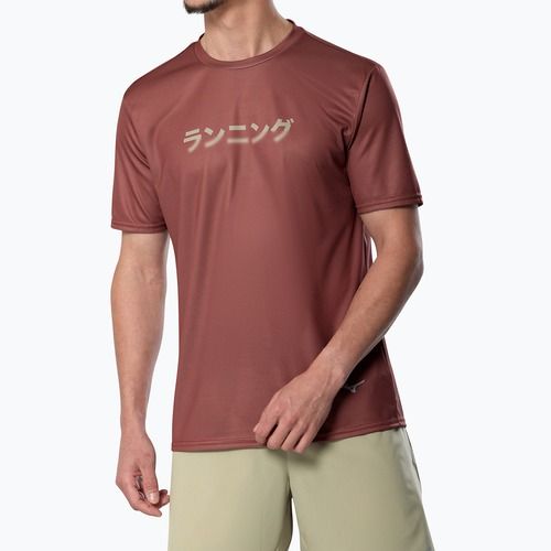Pánské běžecké tričko Mizuno Core Graphic Tee copper brown