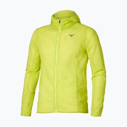 Pánská běžecká bunda Mizuno Tech Light Hooded lightning yellow