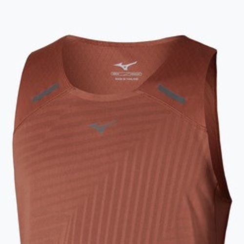 Pánské běžecké tričko Mizuno Tech Light Tank copper brown