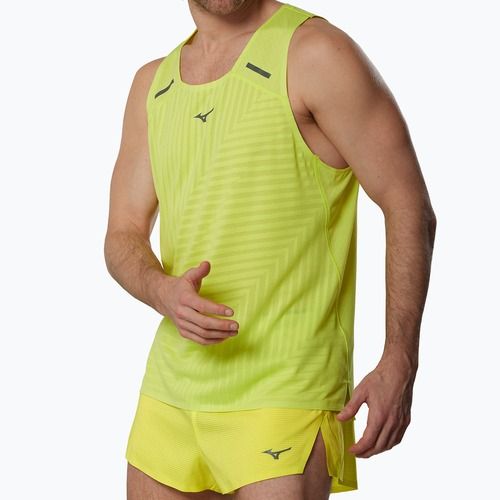 Pánské běžecké tričko Mizuno Tech Light Tank lightning yellow
