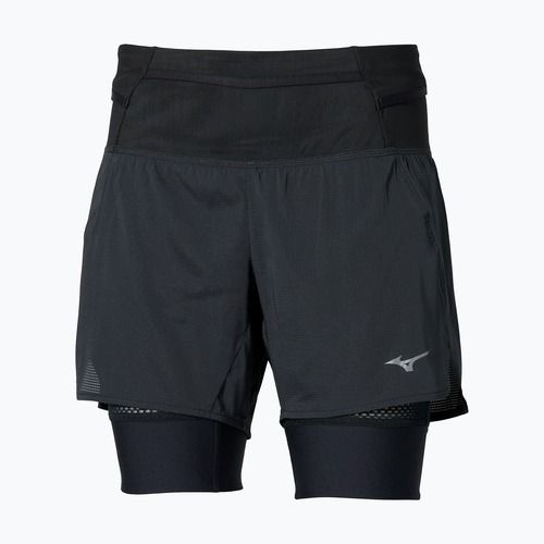 Dámské běžecké šortky Mizuno Trail Multipocket 2in1 black