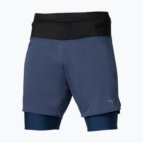 Pánské běžecké šortky Mizuno Trail Multipocket 2in1 estate blue