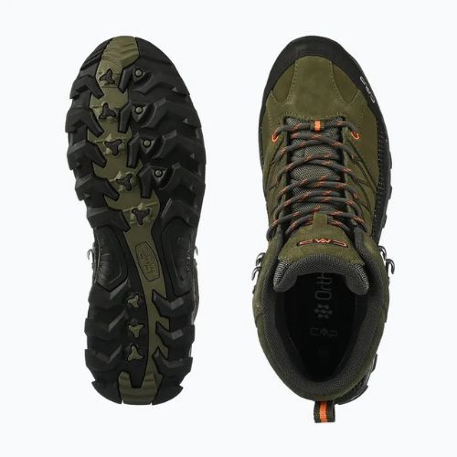 Pánské trekové boty CMP Rigel Mid Wp olive/flame