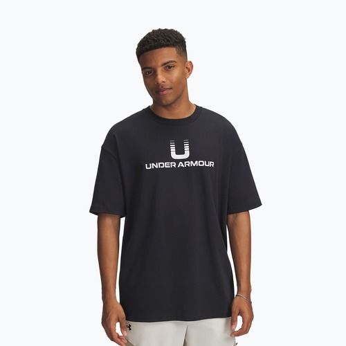 Pánské tričko Under Armour Logo Heayweight black/white