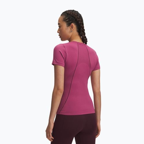 Dámské sportovní tričko Under Armour Vanish Seamless fuchsia dusk/dark maroon/dark maroon