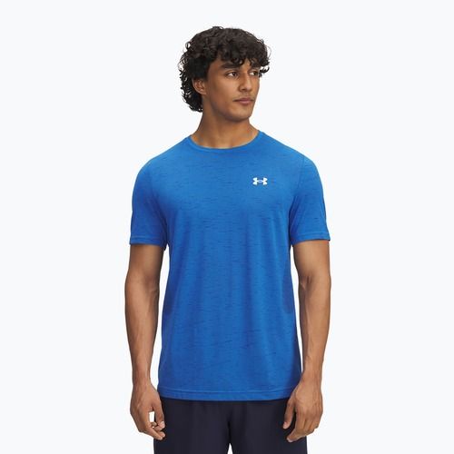 Pánské triko na trénink Under Armour Vanish Seamless blue atlantis/white
