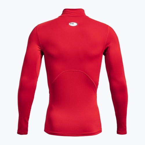 Pánské tréninkové tričko Longsleeve Under Armour Comp Mock UA Armour red/white