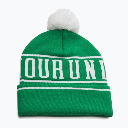 Pánská zimní čepice Under Armour Halftime Pom Beanie team kelly green/white/white