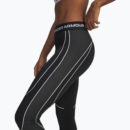 Dámské sportovní legíny Under Armour ColdGear Textured black/white/white