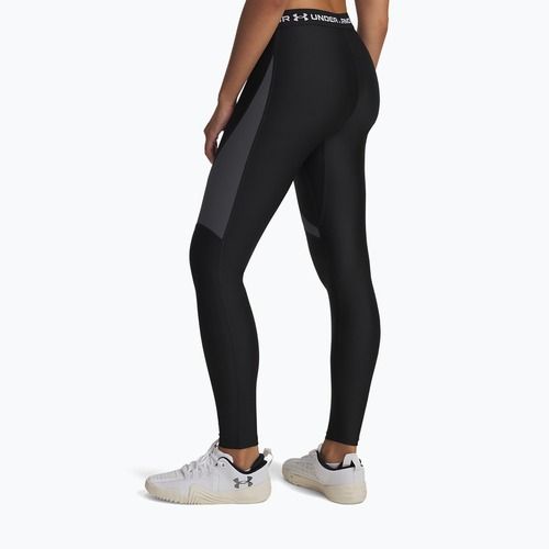 Dámské legíny Under Armour HeatGear Rib black/castlerock/white